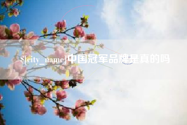 开平中国冠军品牌是真的吗
