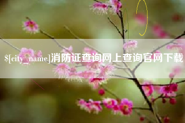 开平消防证查询网上查询官网下载