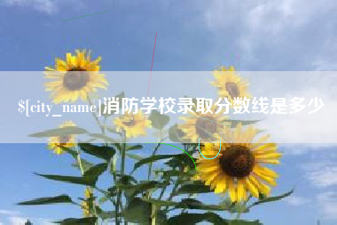 开平消防学校录取分数线是多少