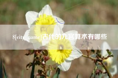 开平古代的九宫算术有哪些