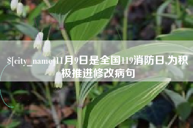 开平11月9日是全国119消防日,为积极推进修改病句