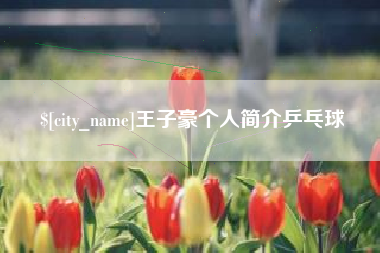 开平王子豪个人简介乒乓球