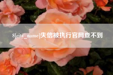 开平失信被执行官网查不到