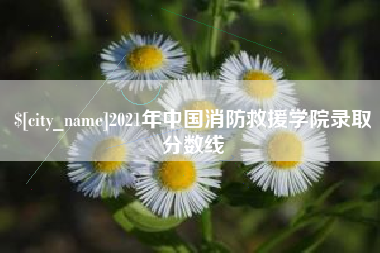 开平2021年中国消防救援学院录取分数线