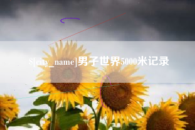 开平男子世界5000米记录