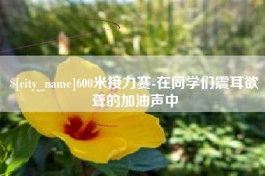 开平600米接力赛-在同学们震耳欲聋的加油声中