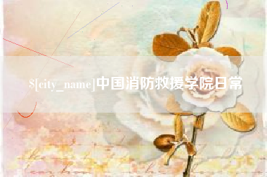 开平中国消防救援学院日常