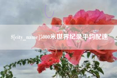 开平5000米世界纪录平均配速