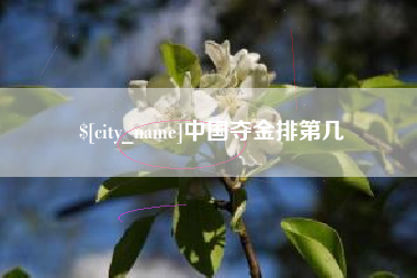 开平中国夺金排第几