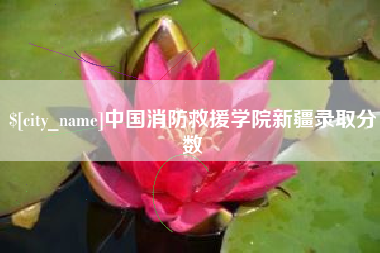 开平中国消防救援学院新疆录取分数
