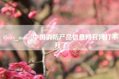 开平中国消防产品信息网官网打不开了