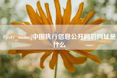 开平中国执行信息公开网的网址是什么