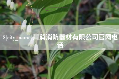 开平川消消防器材有限公司官网电话