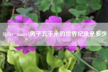 开平男子五千米的世界纪录是多少