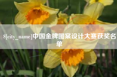 开平中国金牌图案设计大赛获奖名单