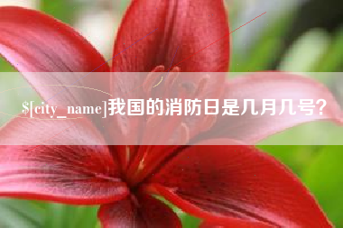 开平我国的消防日是几月几号？