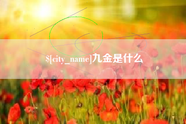 开平九金是什么