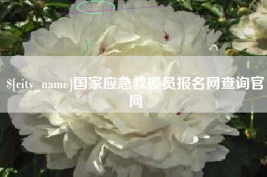 开平国家应急救援员报名网查询官网