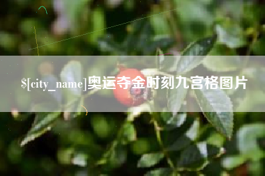 开平奥运夺金时刻九宫格图片